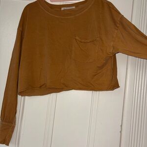 We The Free Mustard Long Sleeve Top